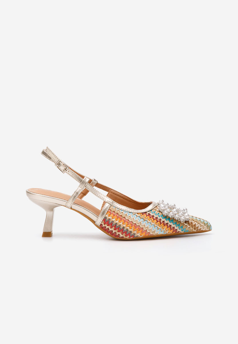 Pantofi slingback Verlie multicolori