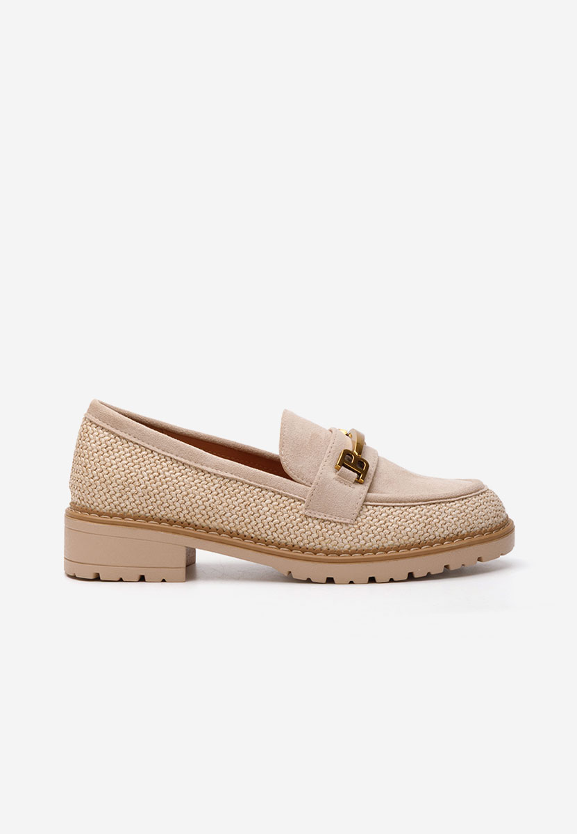 Mocasini dama Delena bej