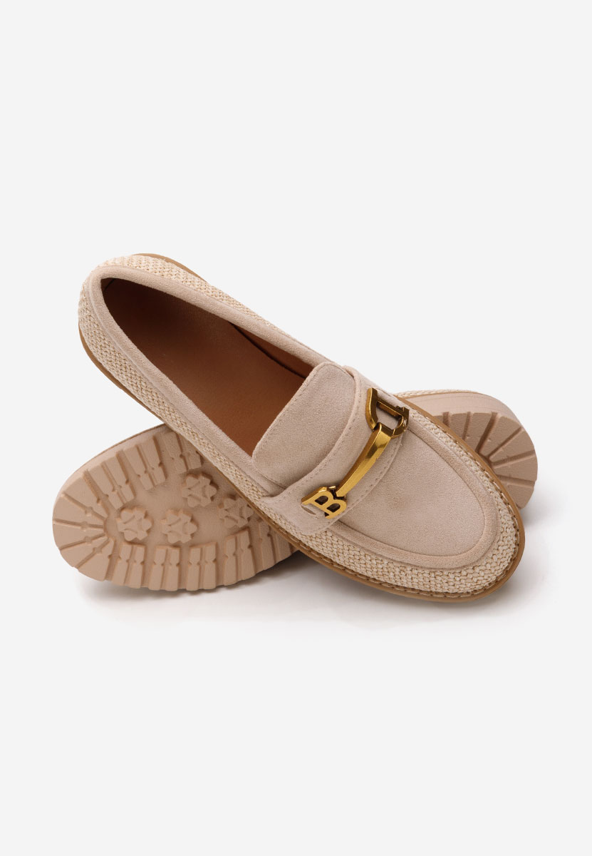Mocasini dama Delena bej