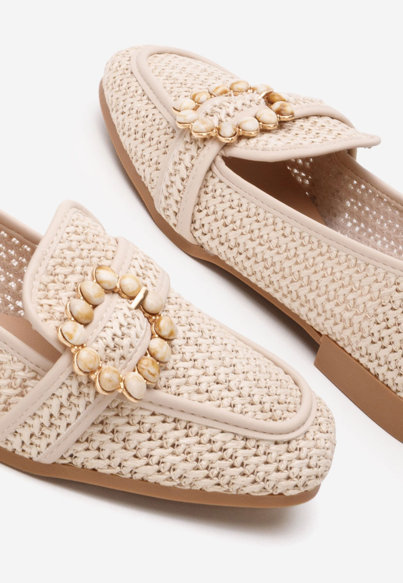 Mocasini dama Megan bej