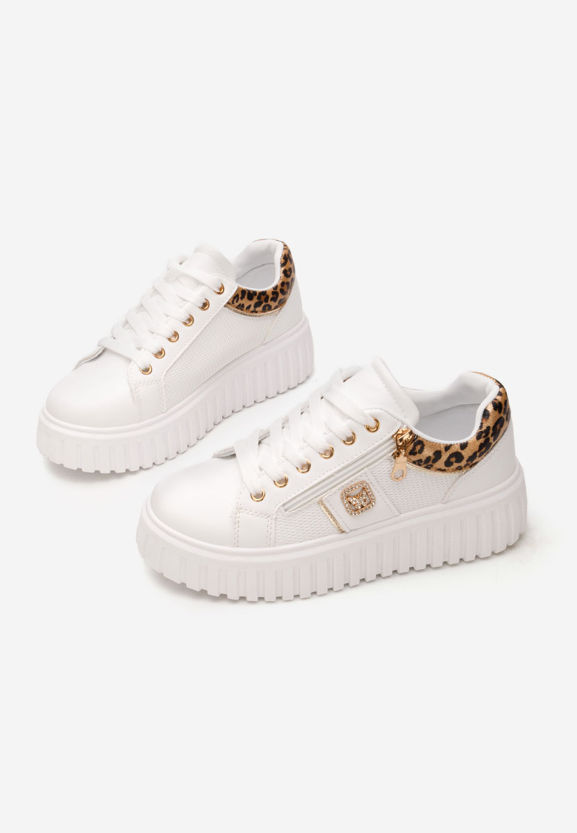 Sneakers cu platforma Soila leopard