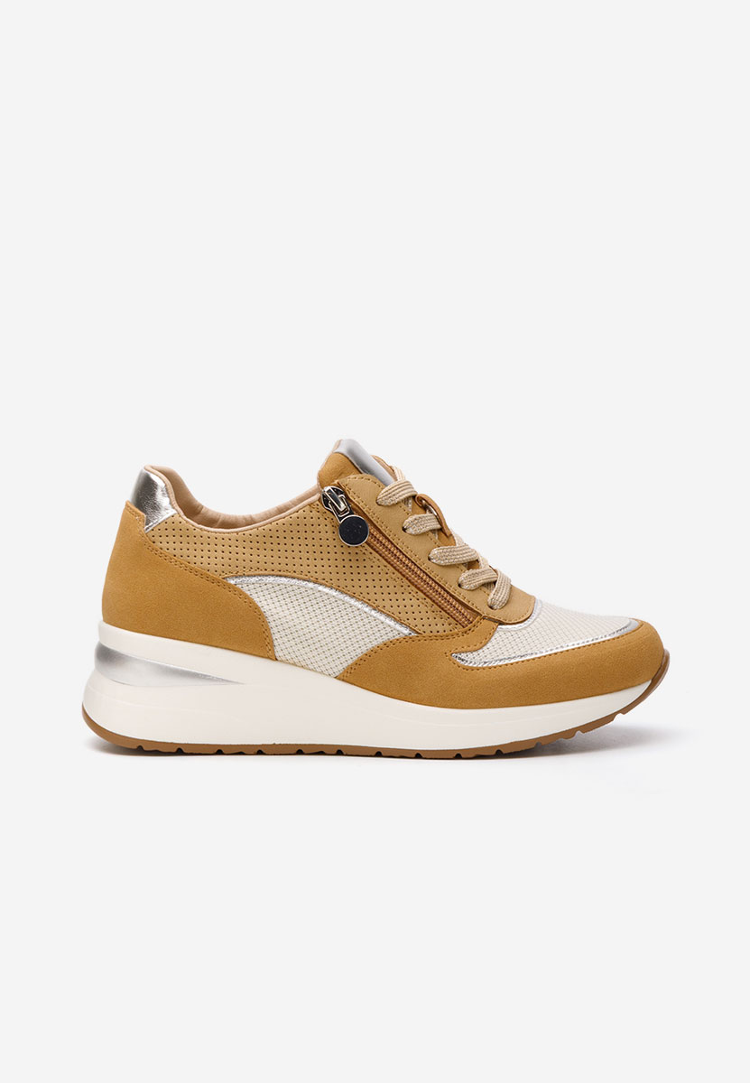 Sneakers cu platforma Corey camel