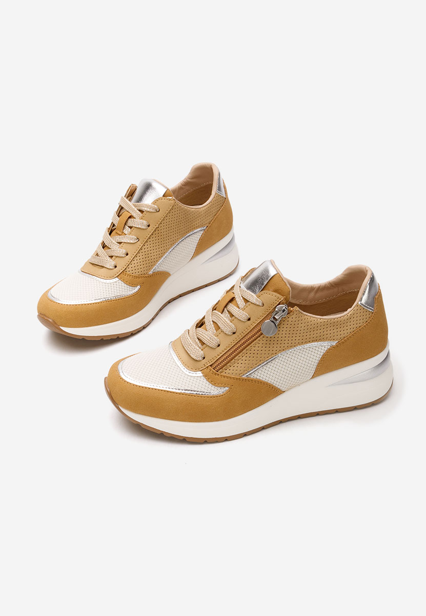 Sneakers cu platforma Corey camel