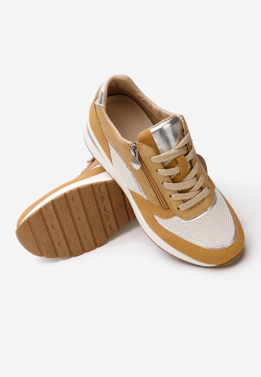 Sneakers cu platforma Corey camel