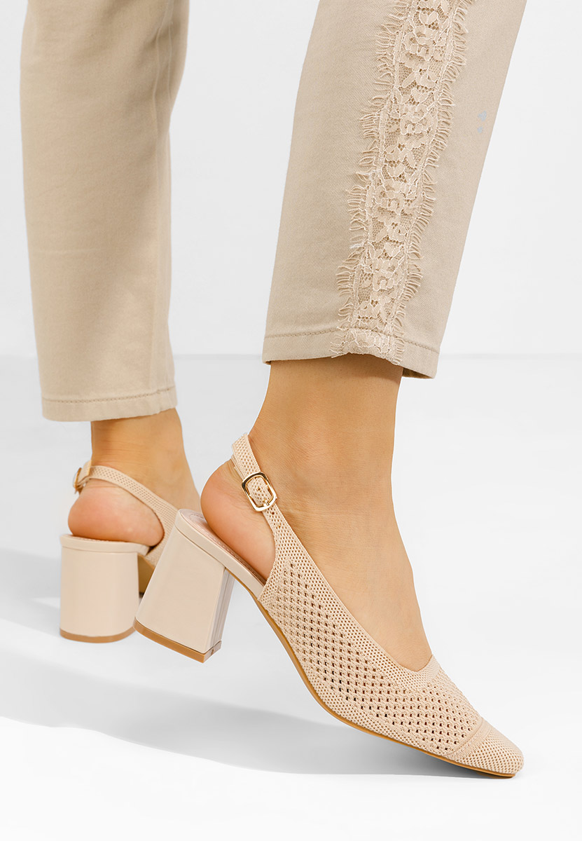 Pantofi slingback Patria bej