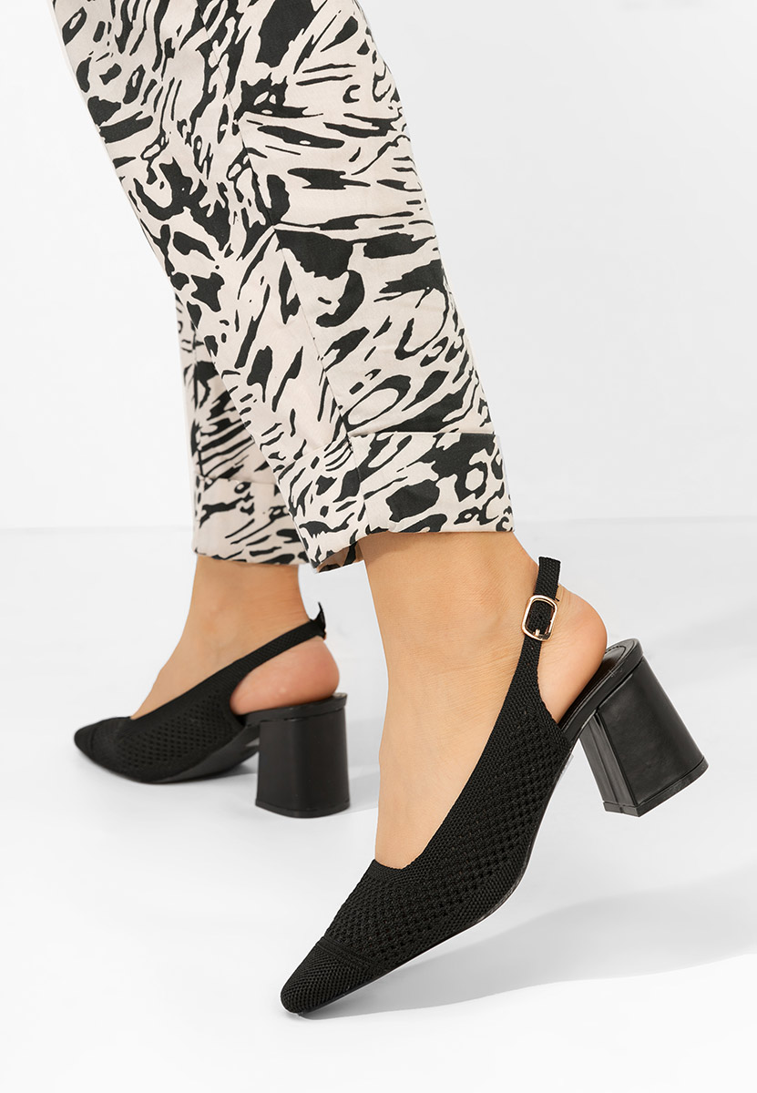 Pantofi slingback Patria negri