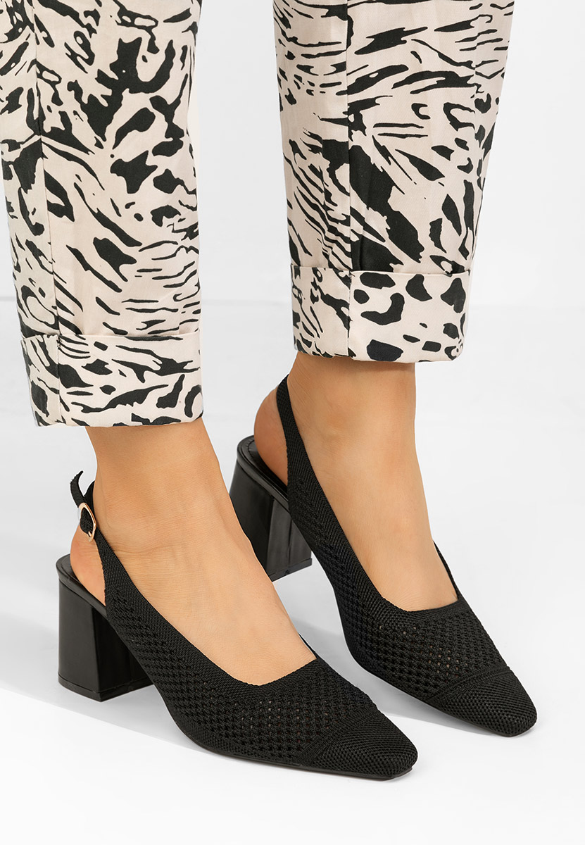Pantofi slingback Patria negri