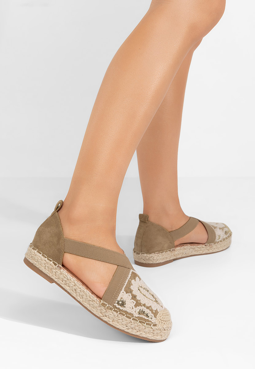 Espadrile dama Sebryna kaki