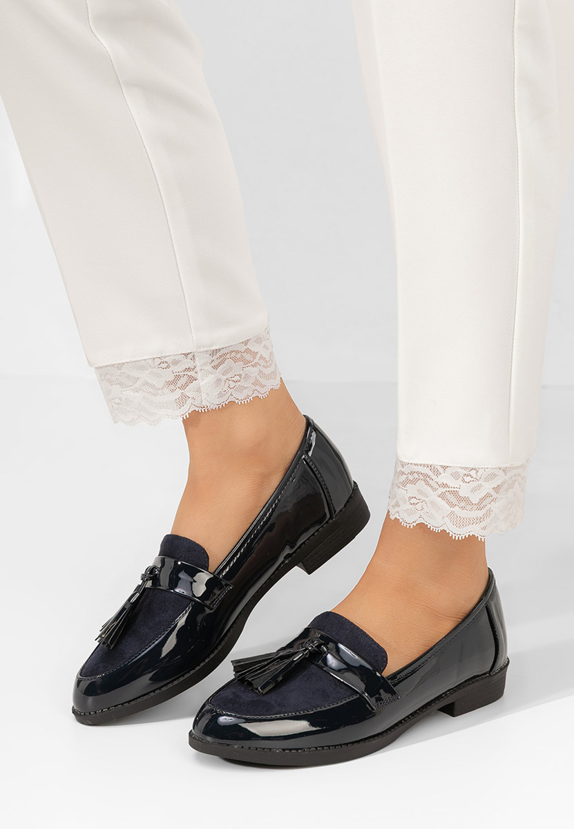 Mocasini dama eleganti Kayia albastri