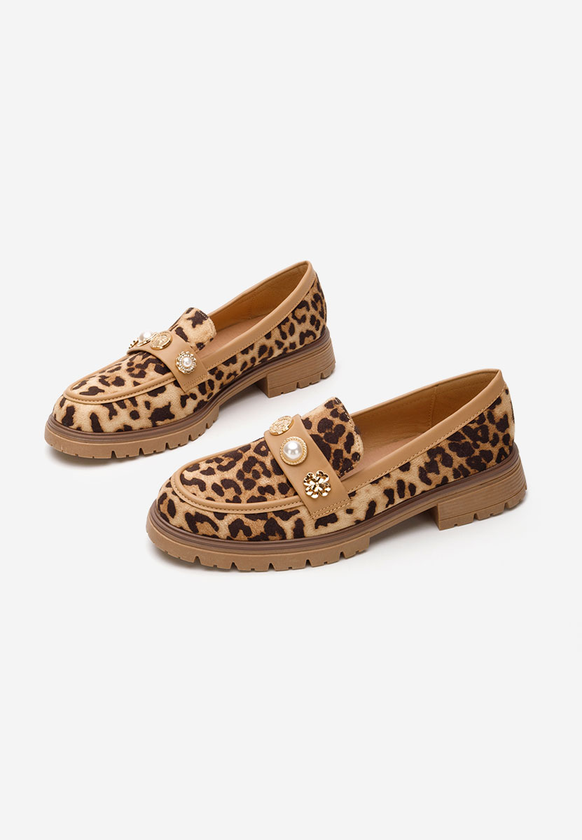 Mocasini dama Angella leopard