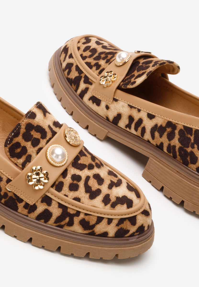 Mocasini dama Angella leopard