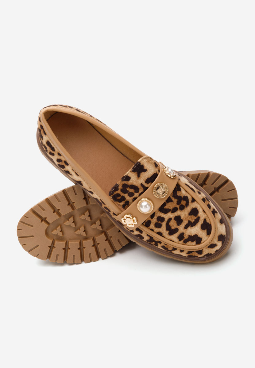 Mocasini dama Angella leopard