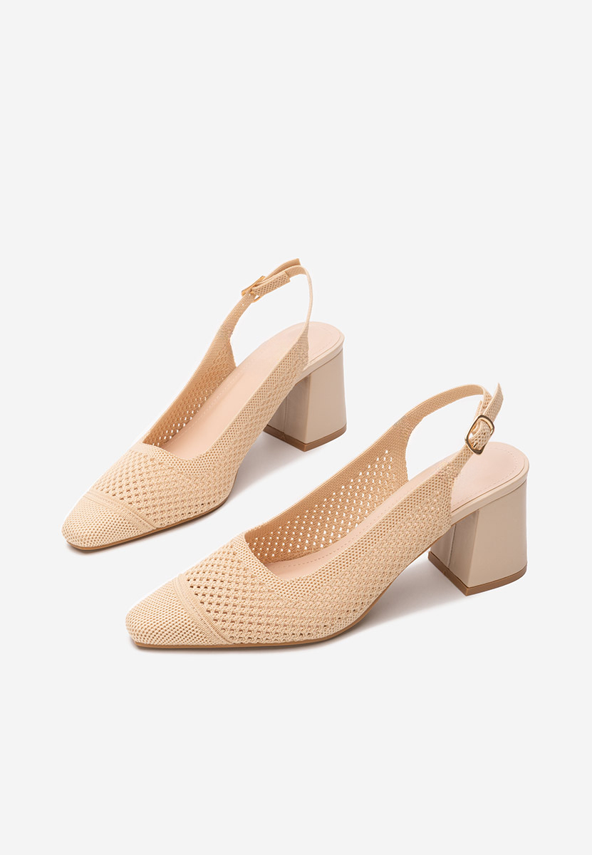 Pantofi slingback Patria bej