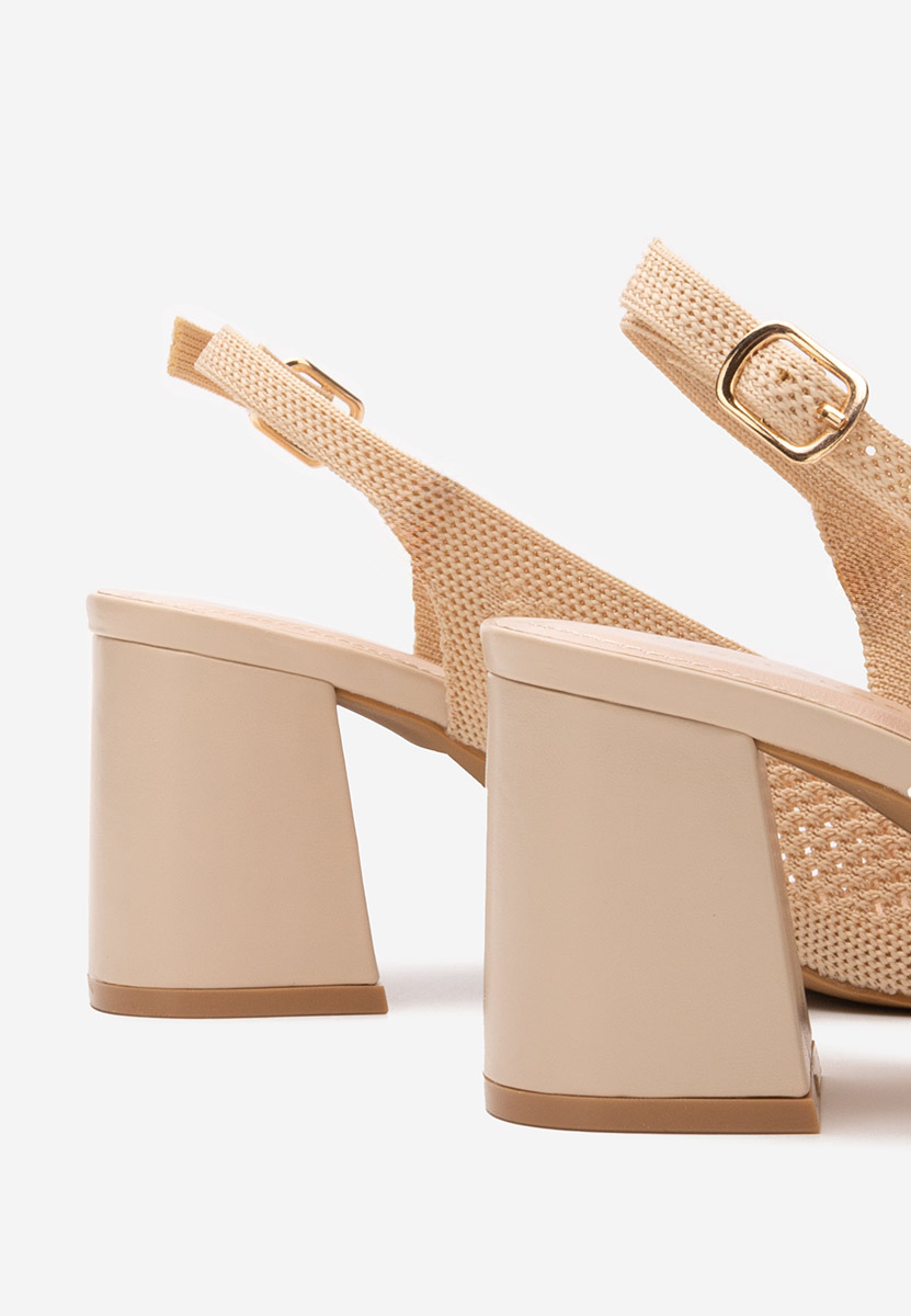 Pantofi slingback Patria bej