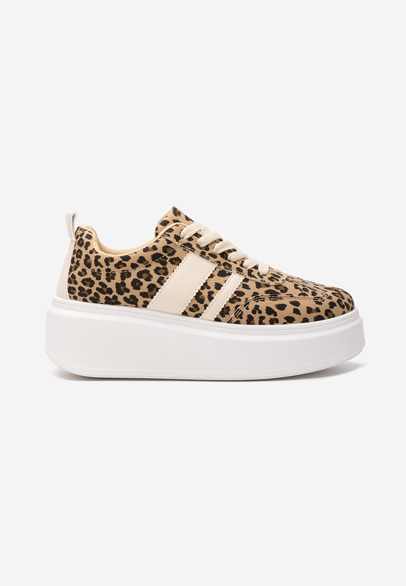 Sneakers cu platformă Lybrada leopard