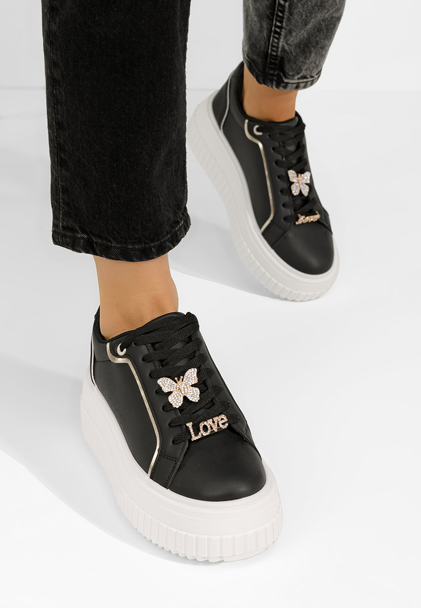 Sneakers cu platformă Laureena negri