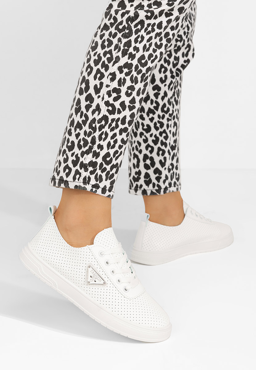 Pantofi casual dama Tenesha albi