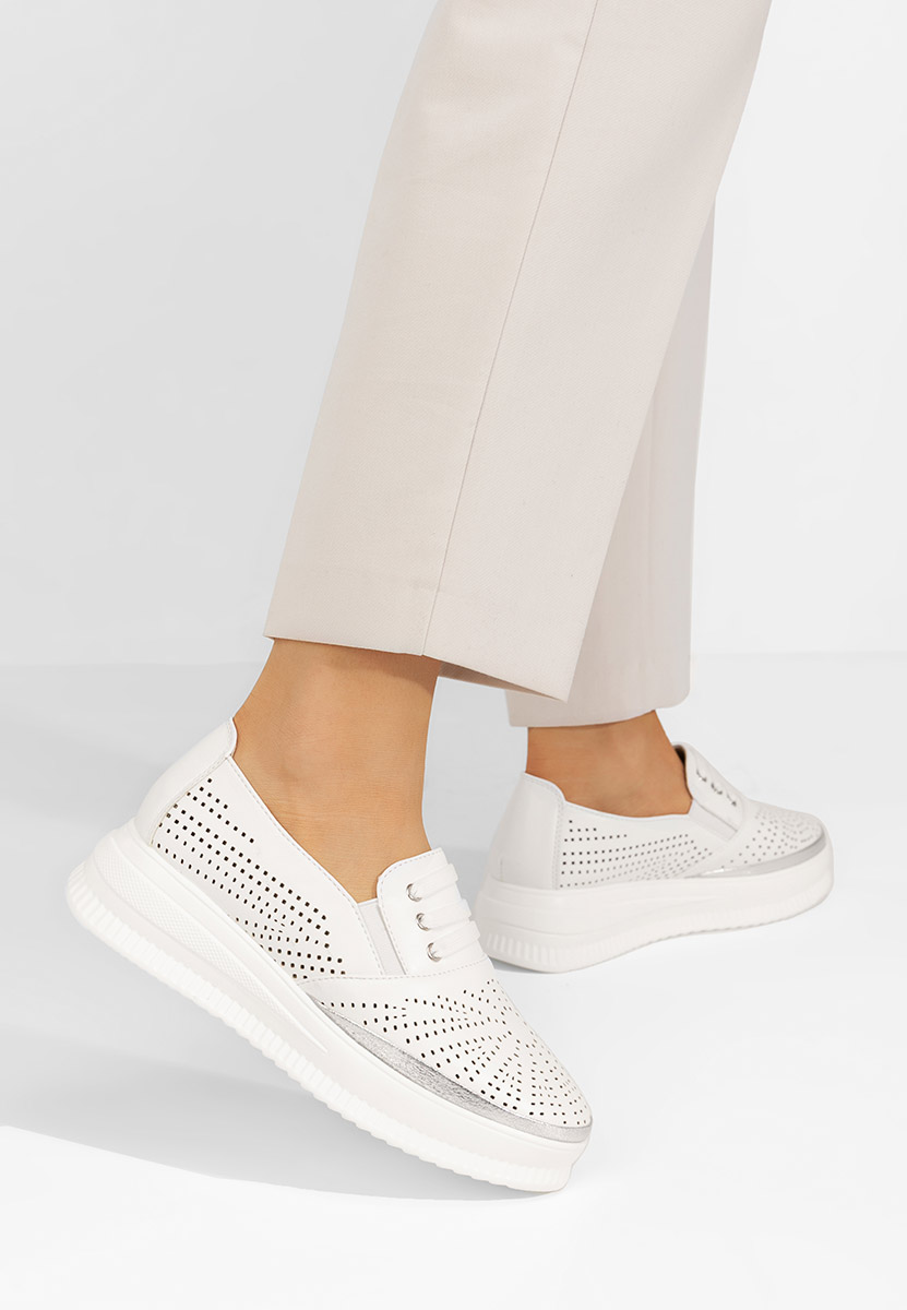 Pantofi casual dama Letisya albi