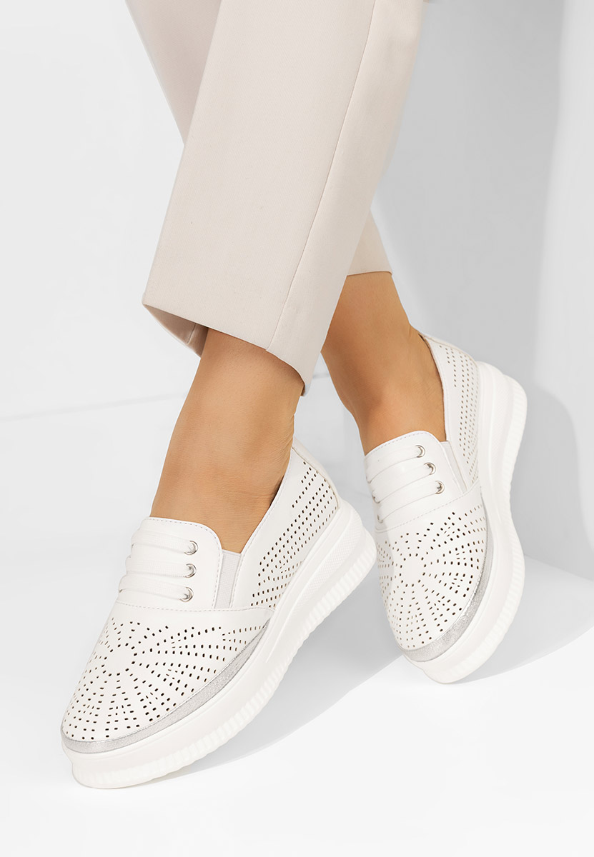 Pantofi casual dama Letisya albi