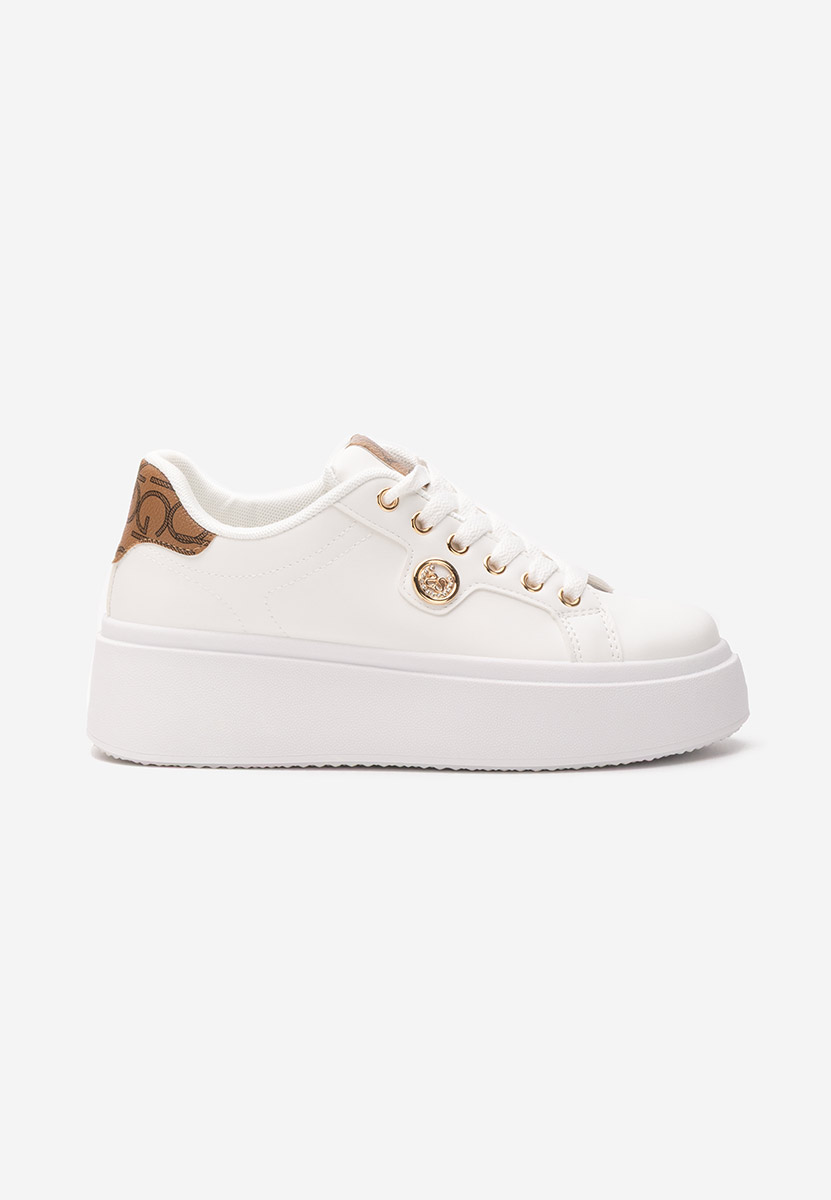 Sneakers cu platformă Maryllena albi