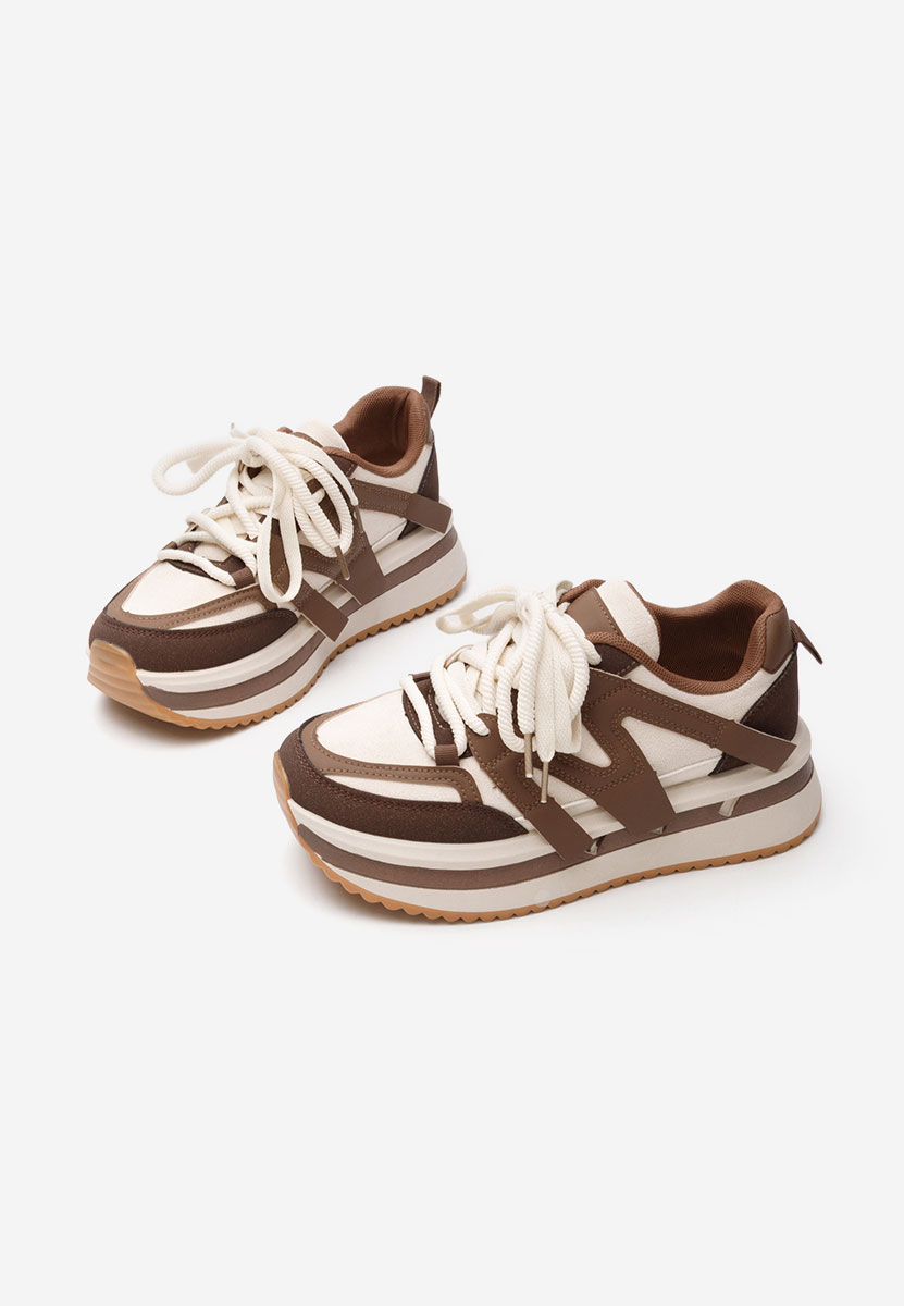 Sneakers cu platformă Pannyssa maro