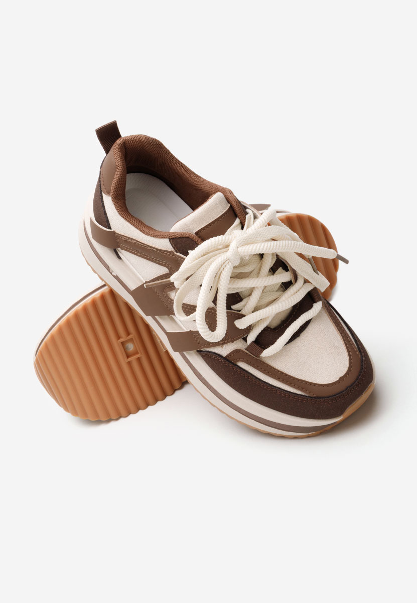 Sneakers cu platformă Pannyssa maro