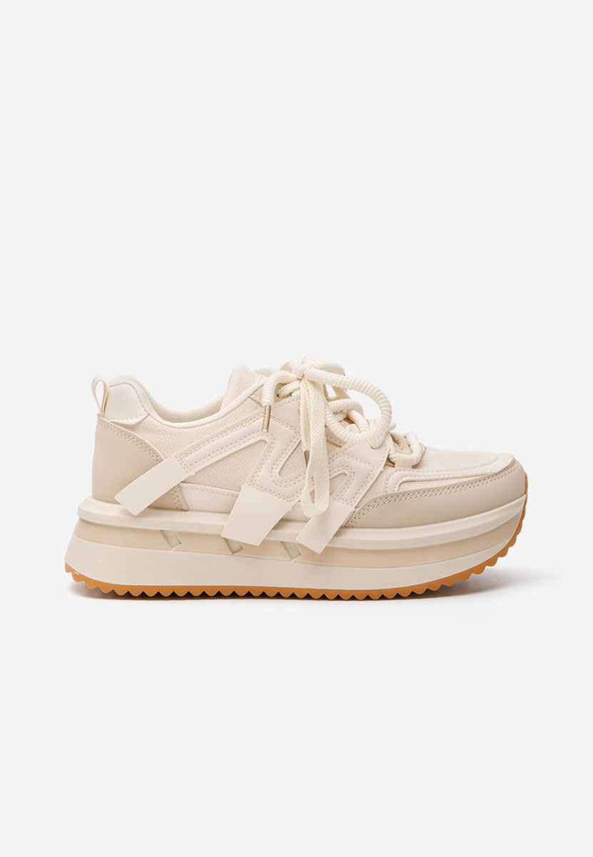 Sneakers cu platformă Pannyssa bej