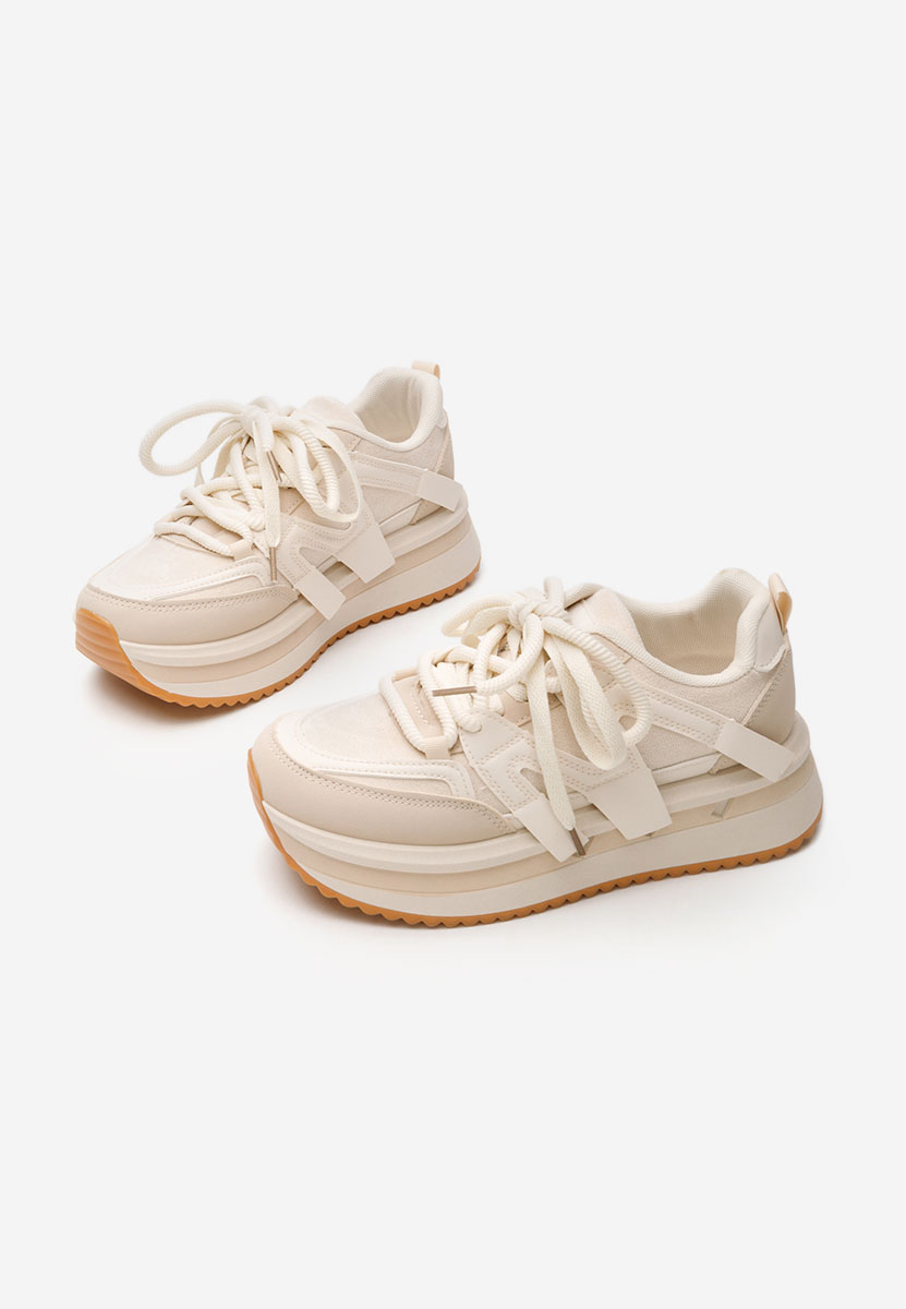 Sneakers cu platformă Pannyssa bej