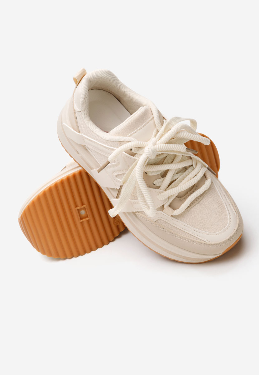 Sneakers cu platformă Pannyssa bej