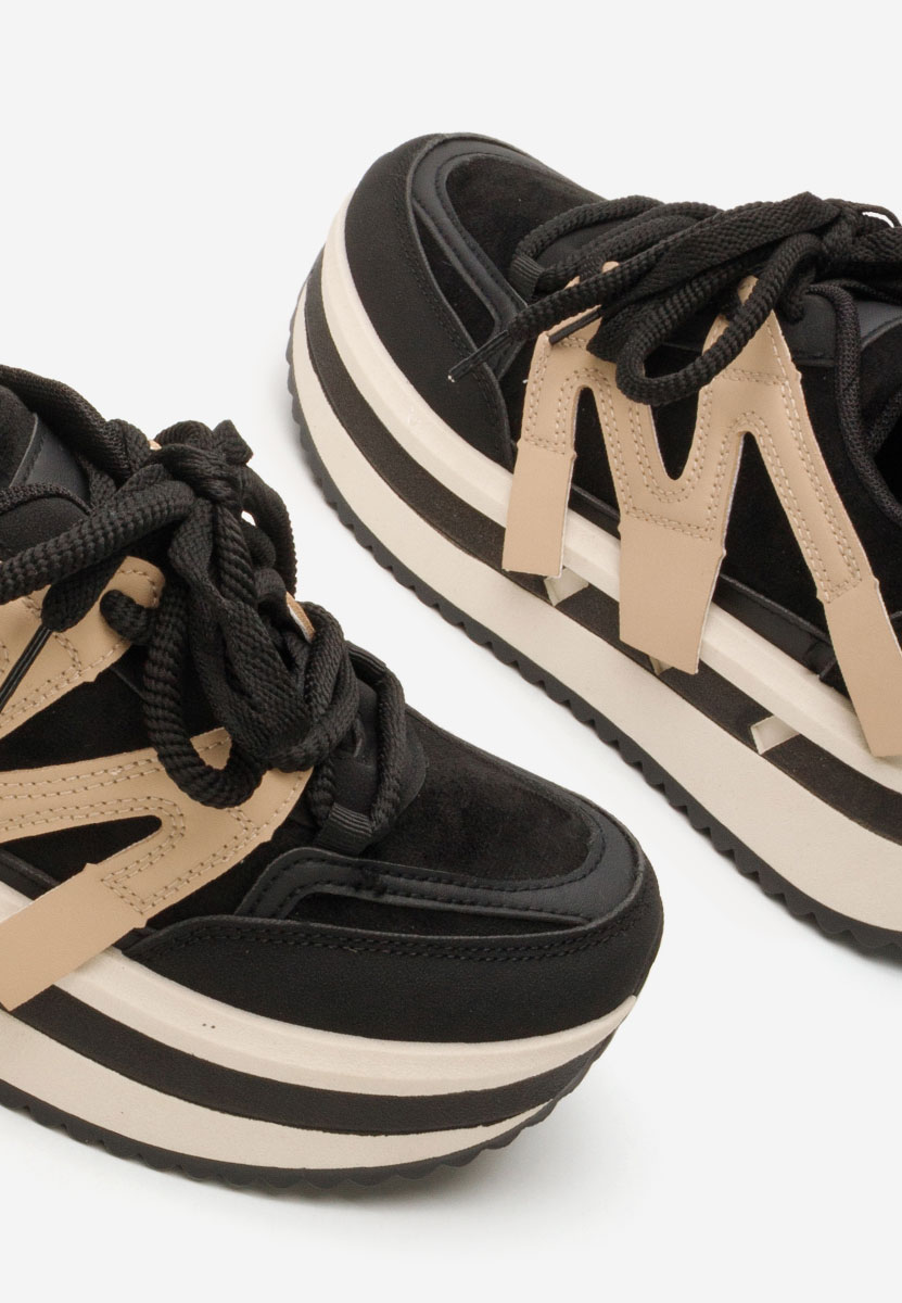 Sneakers cu platformă Pannyssa negri