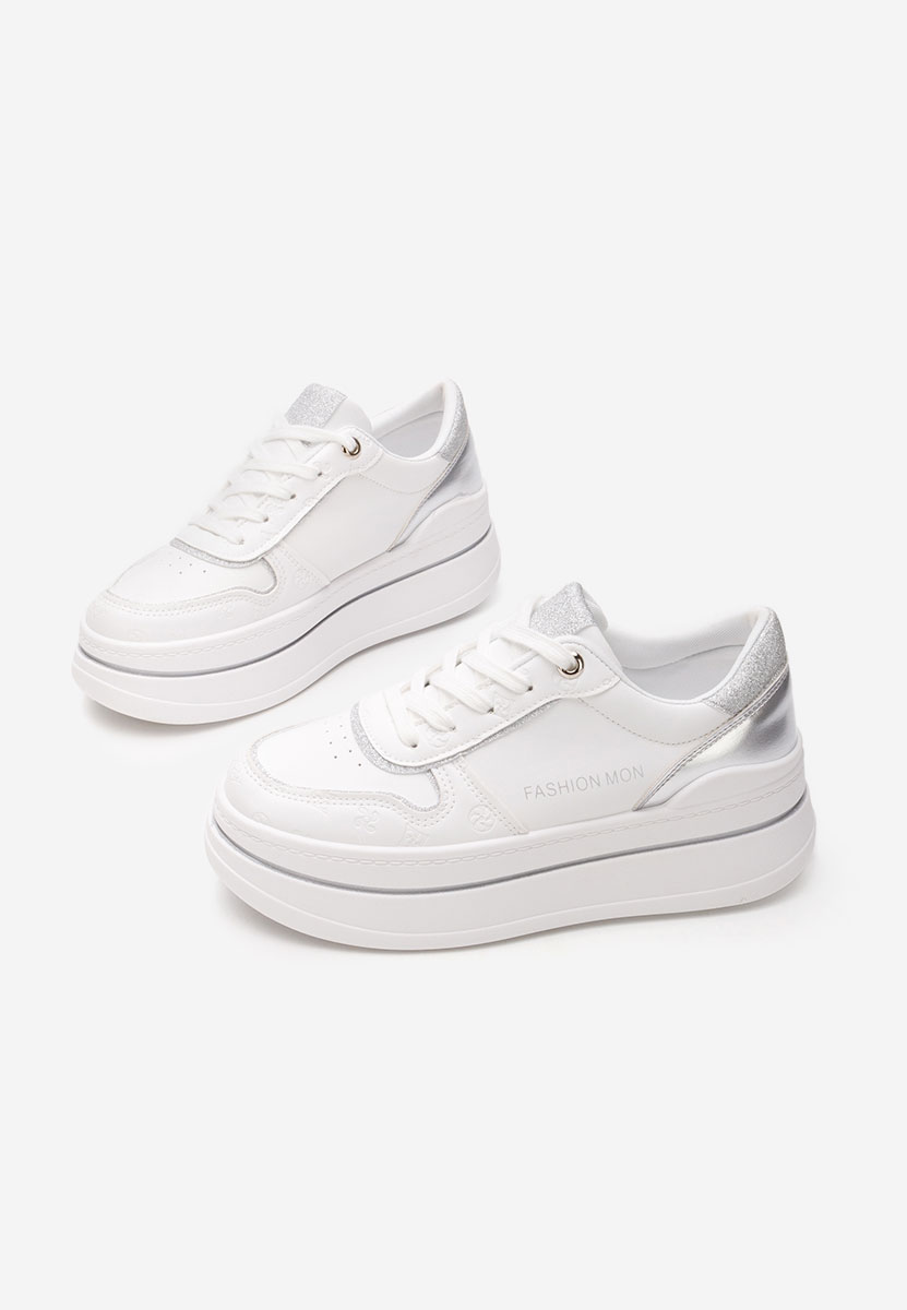 Sneakers cu platformă Katheleen V2 albi
