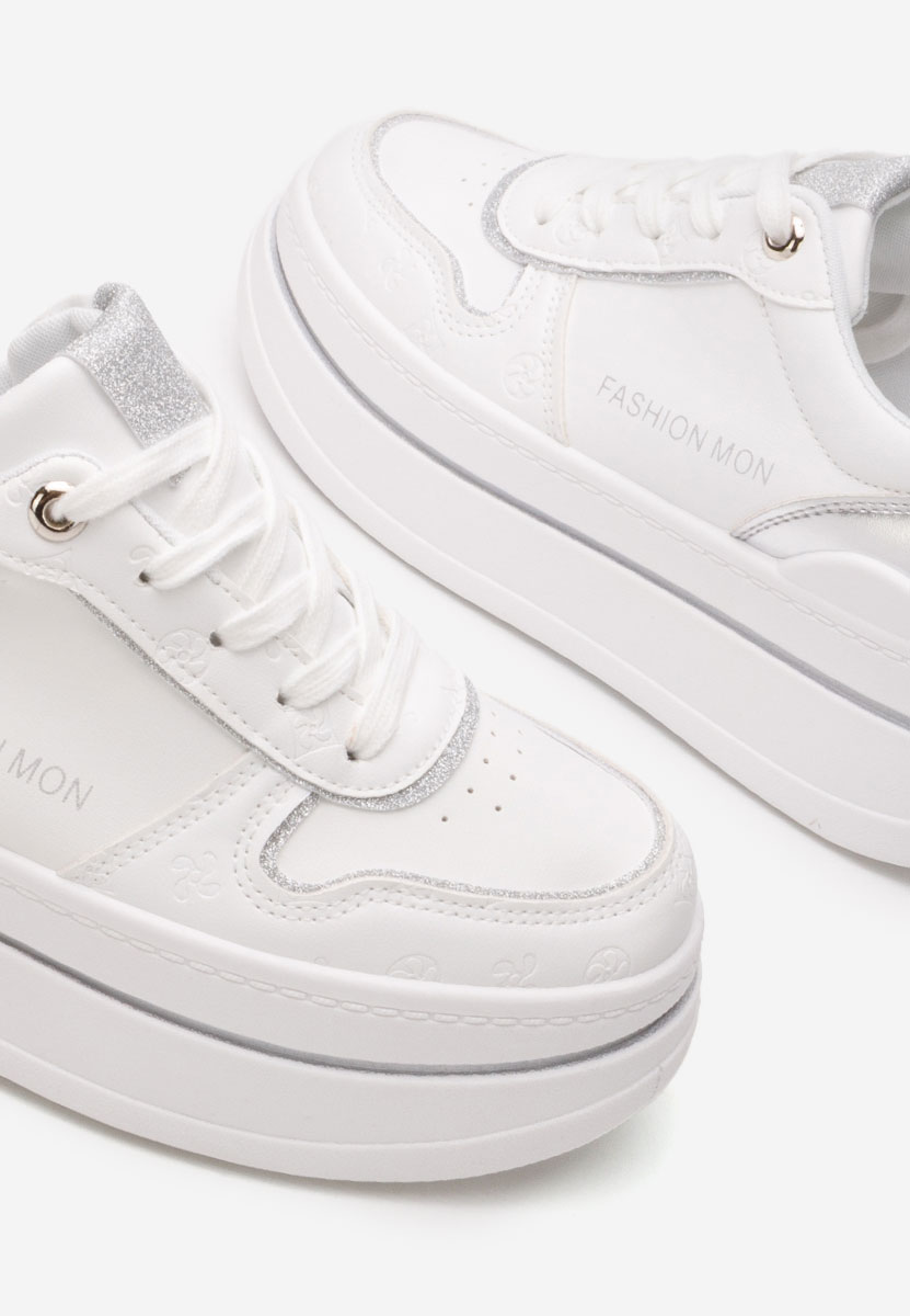 Sneakers cu platformă Katheleen V2 albi