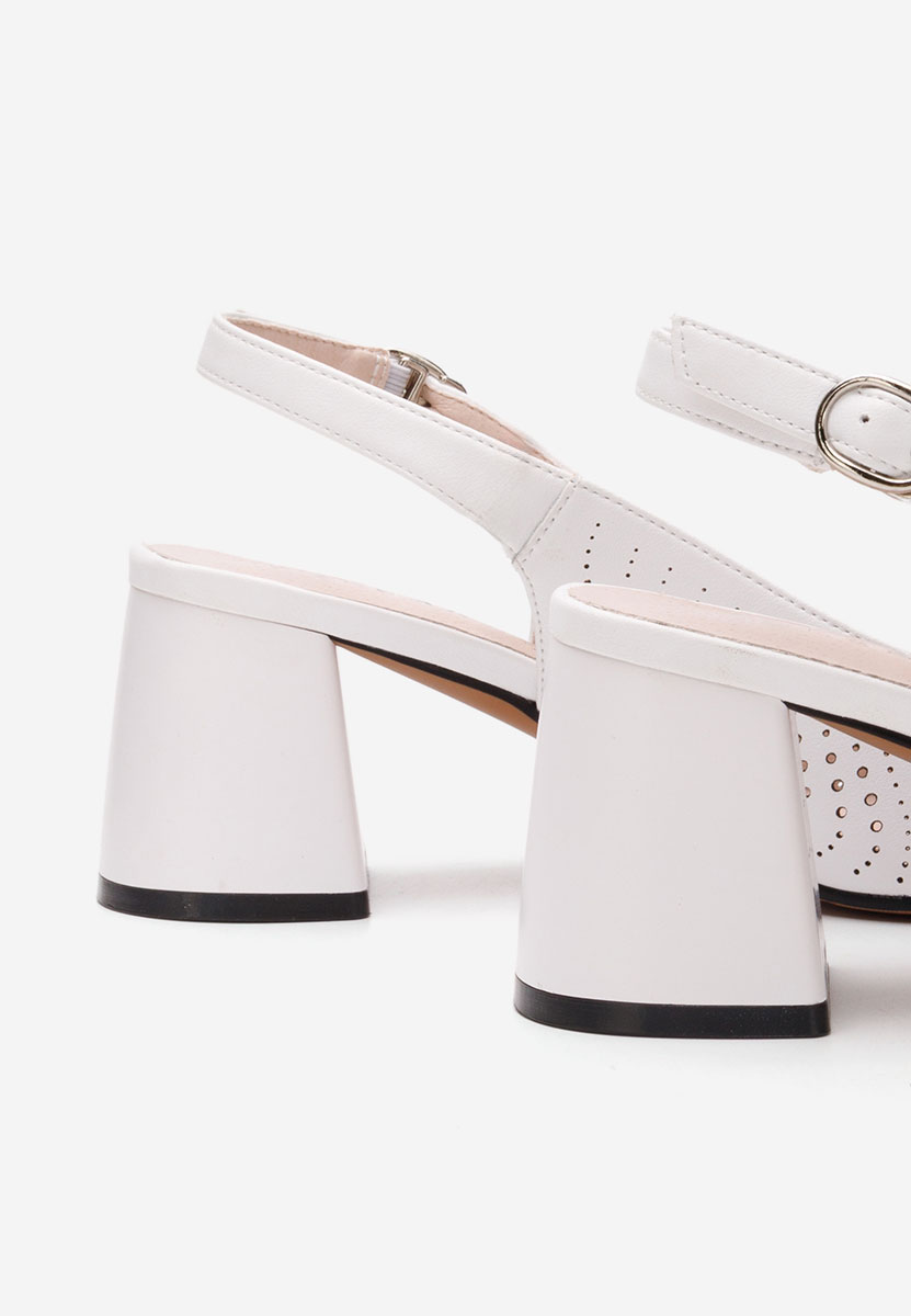 Pantofi slingback Rosamona albi