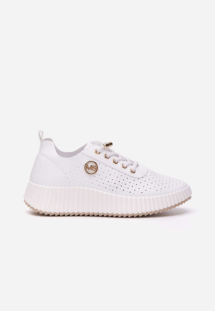 Sneakers cu platforma Marlena albi
