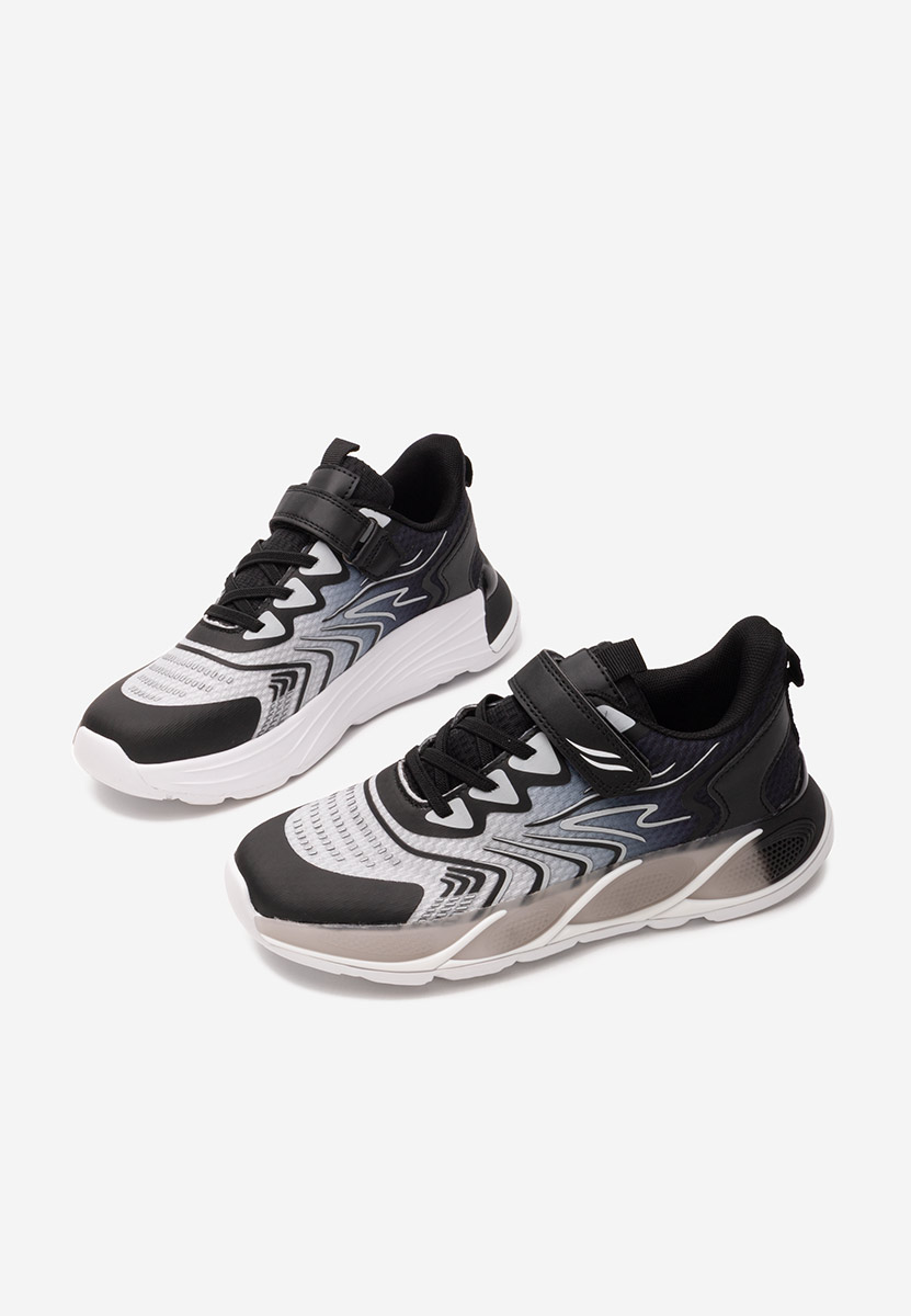 Sneakers baieti Dibbly negri