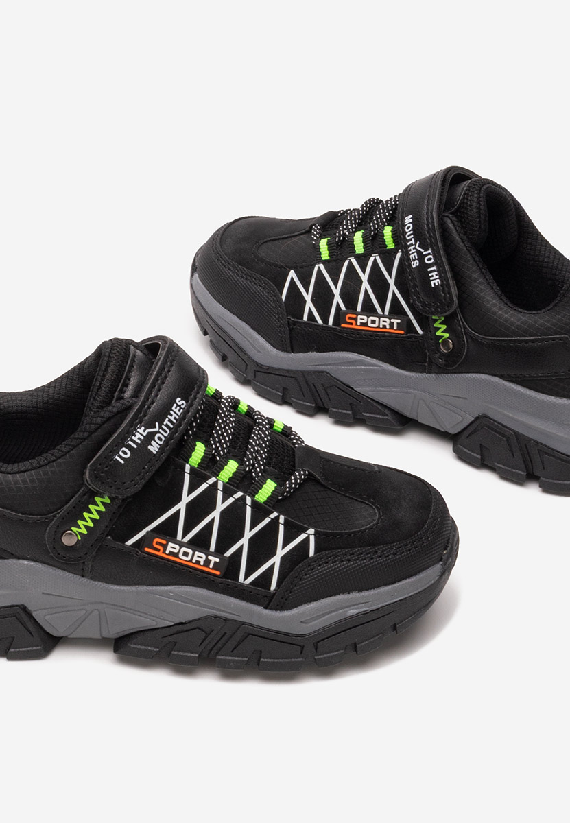 Sneakers baieti Blingo negri