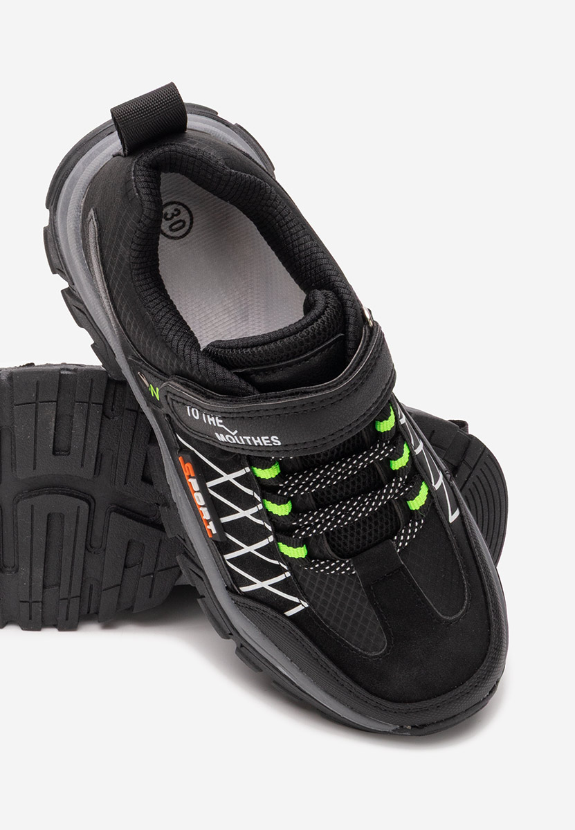 Sneakers baieti Blingo negri