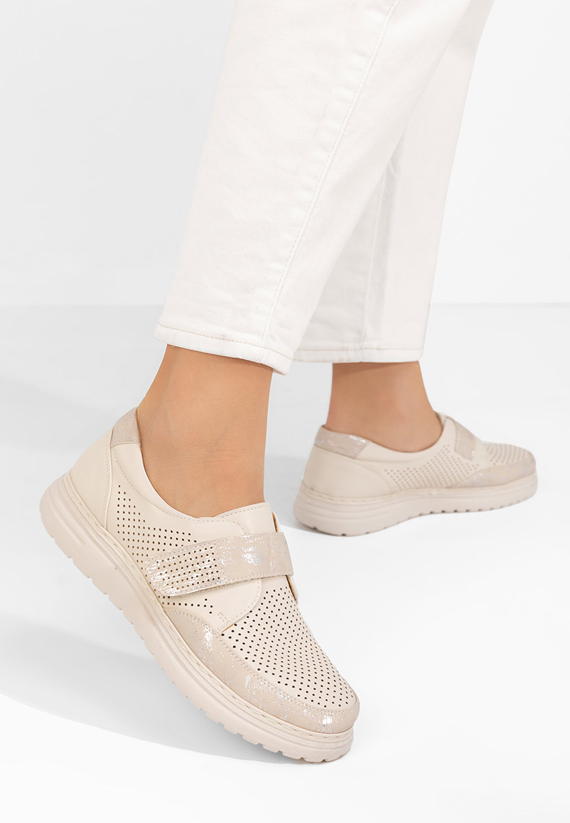 Pantofi casual dama Mayalia bej