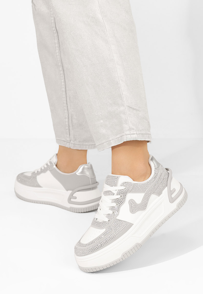 Sneakers dama Darrya albi