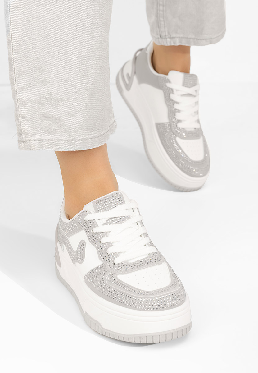 Sneakers dama Darrya albi