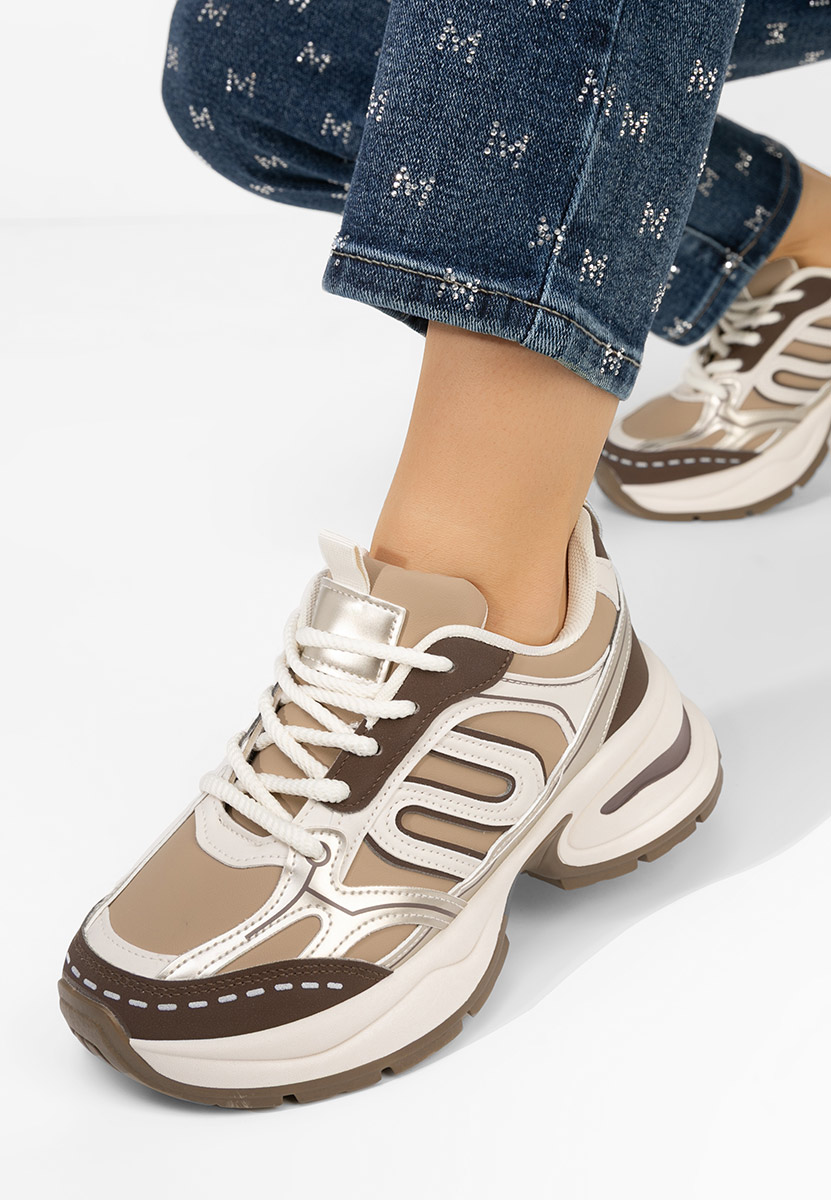 Sneakers cu platformă Tammya kaki Sneakers cu platformă Tammya kaki
