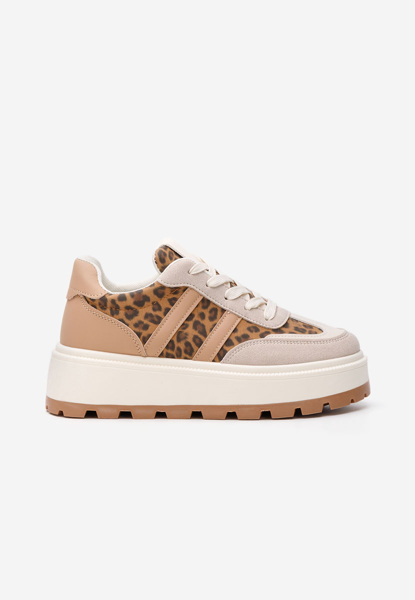 Sneakers cu platforma Prudensa leopard