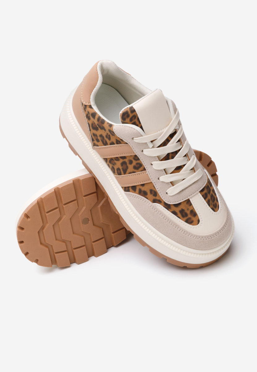 Sneakers cu platforma Prudensa leopard