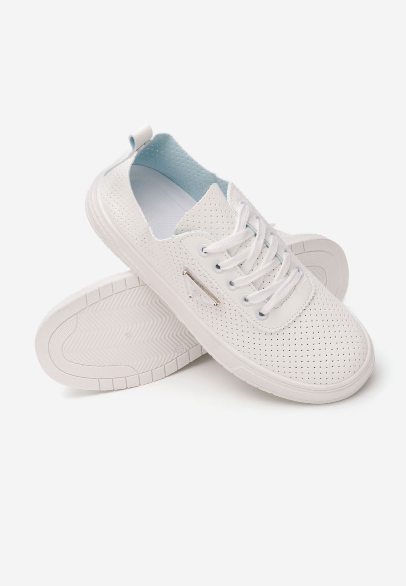 Pantofi casual dama Tenesha albi
