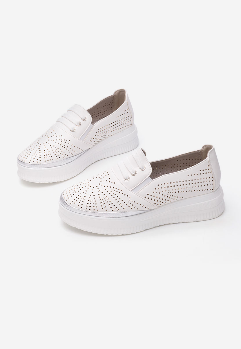 Pantofi casual dama Letisya albi