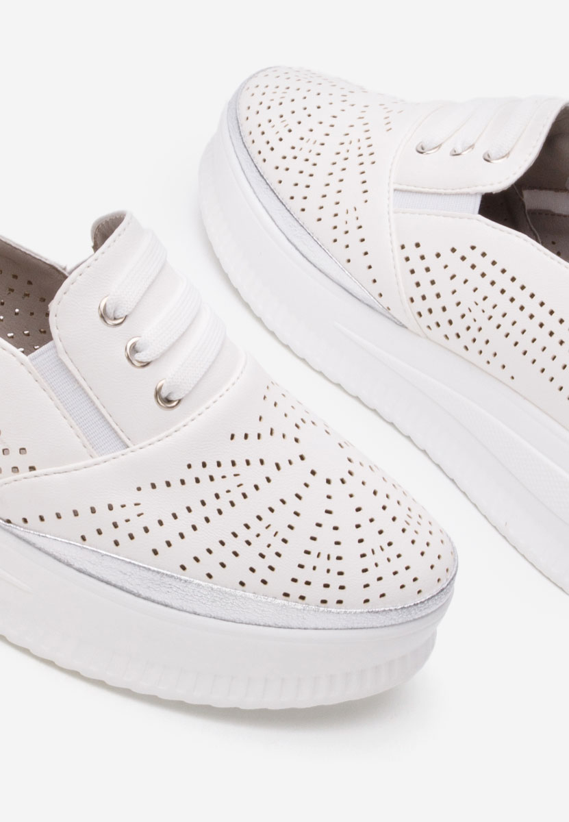 Pantofi casual dama Letisya albi