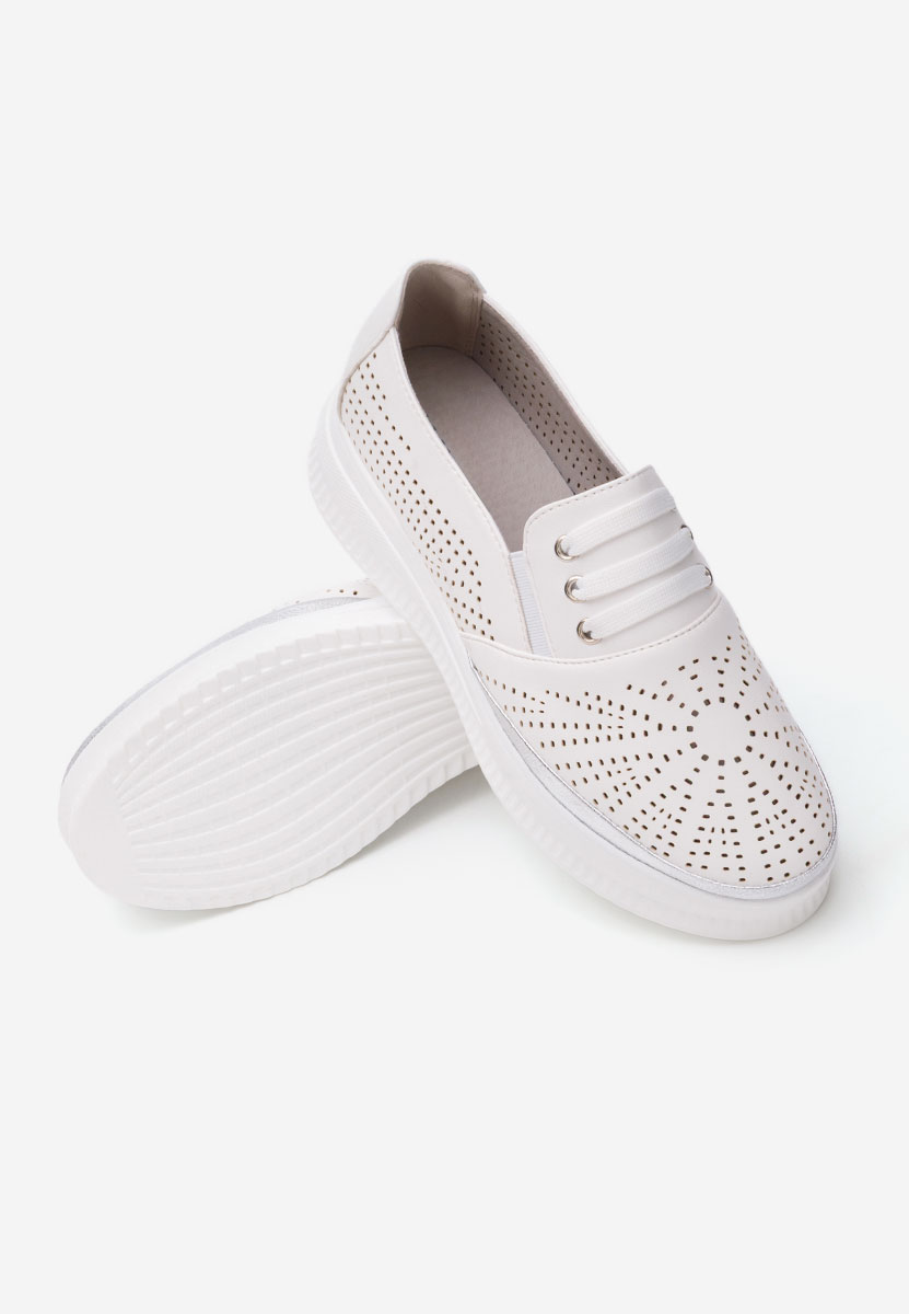 Pantofi casual dama Letisya albi