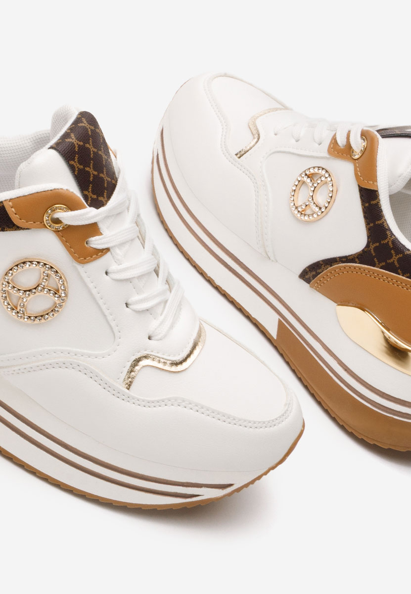 Sneakers dama Suzanna albi