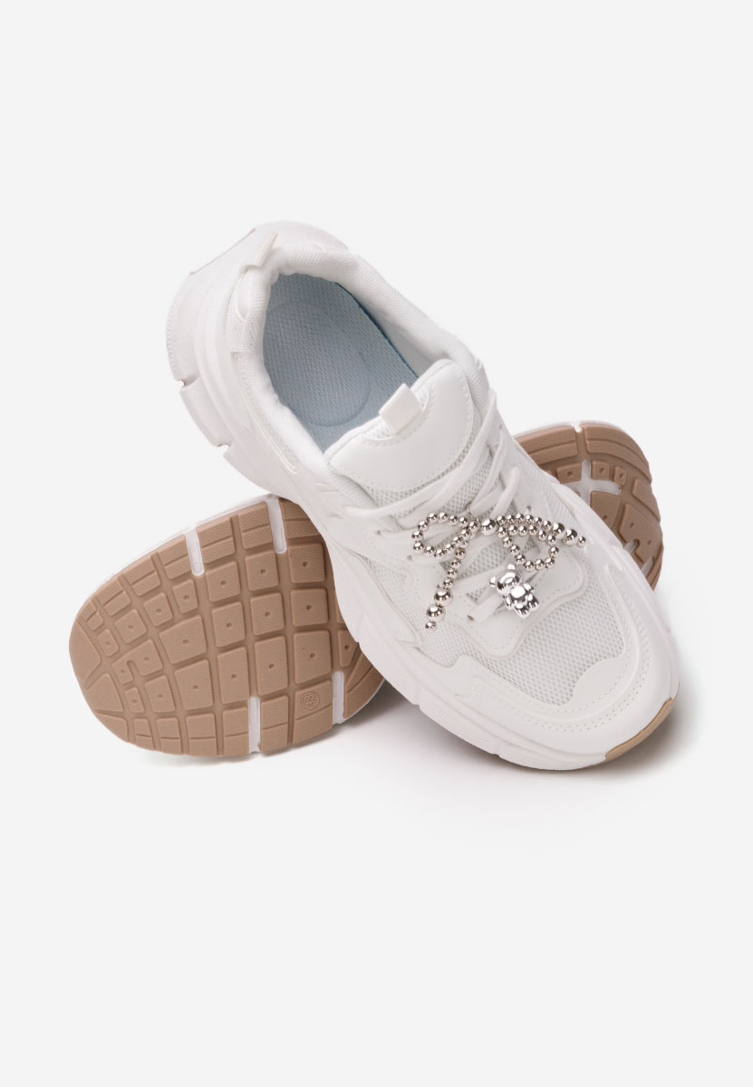 Sneakers cu platforma Jasmyne albi