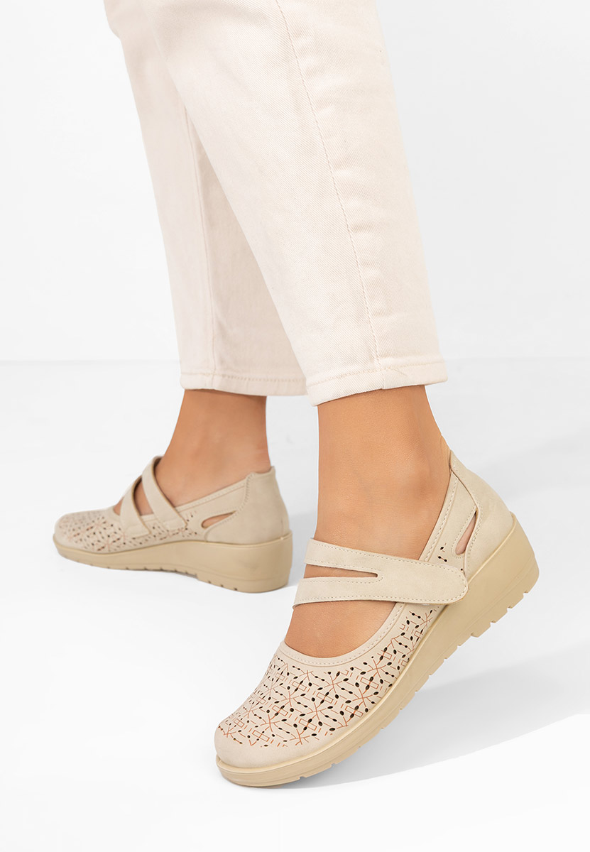 Pantofi casual dama Augustyna bej